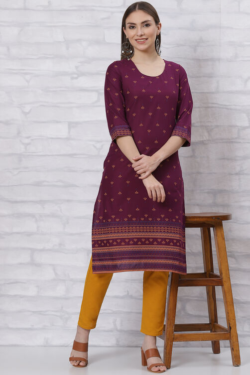 Green Cambric Cotton Straight Kurta image number 5